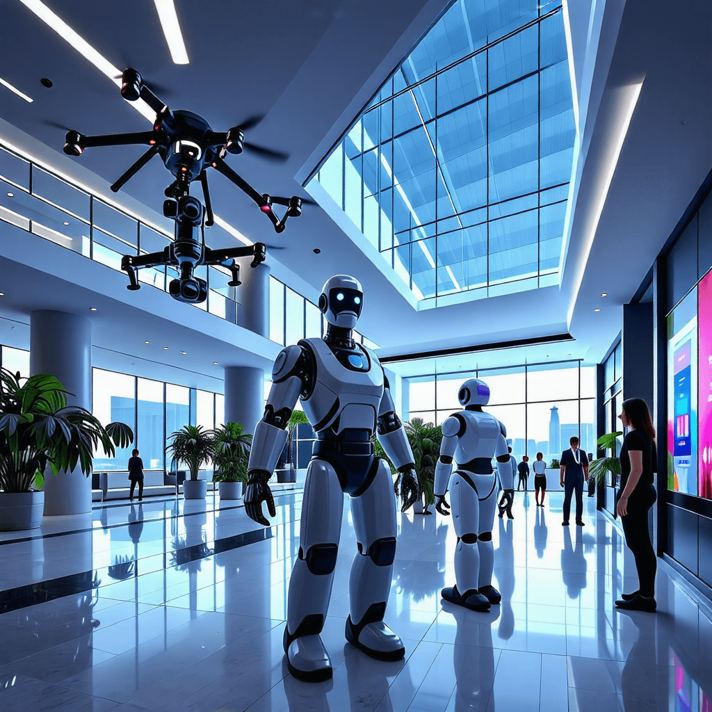 로봇이 운영하는 럭셔리 자동화 호텔