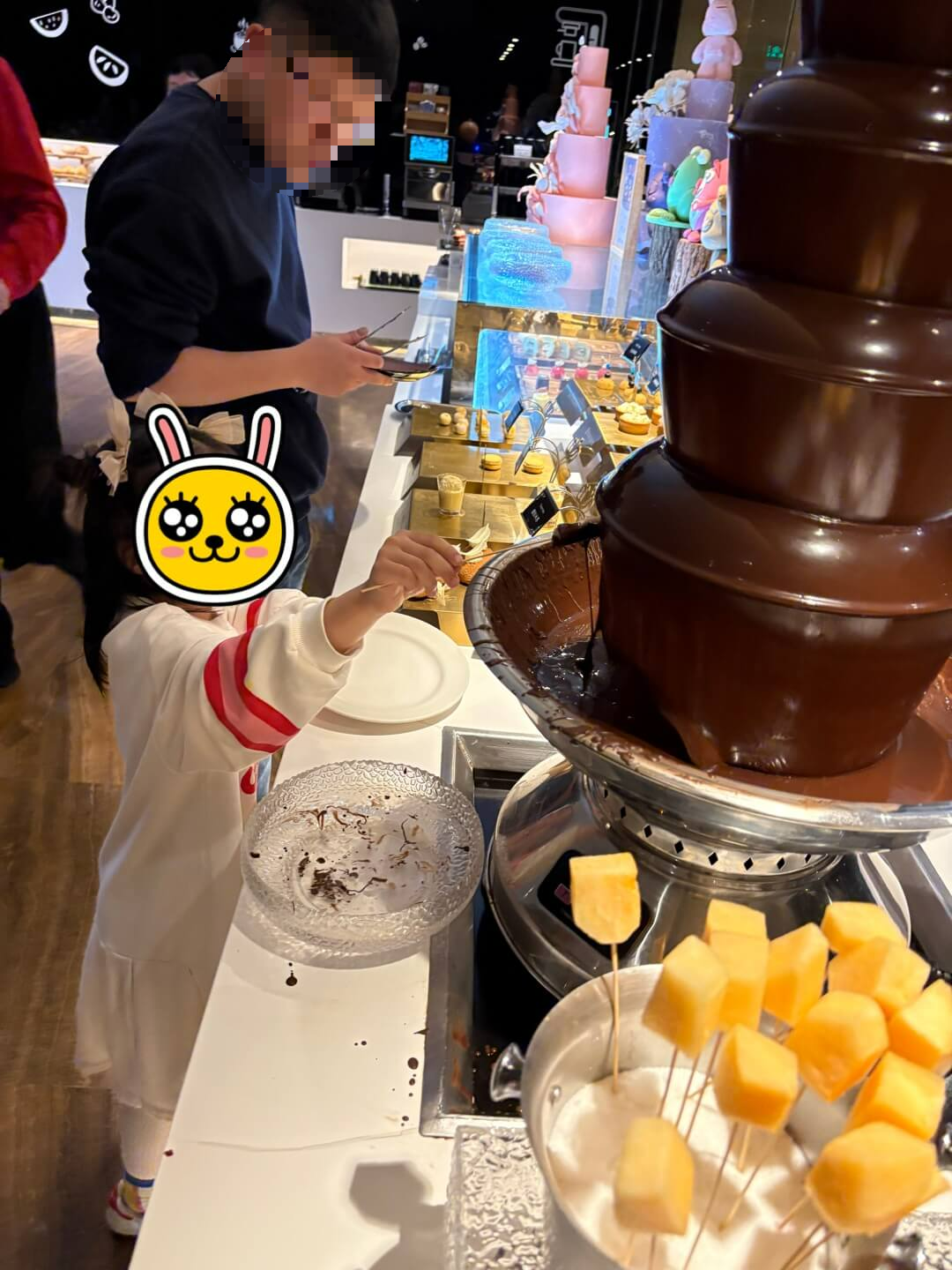 초콜릿 분수대 코너