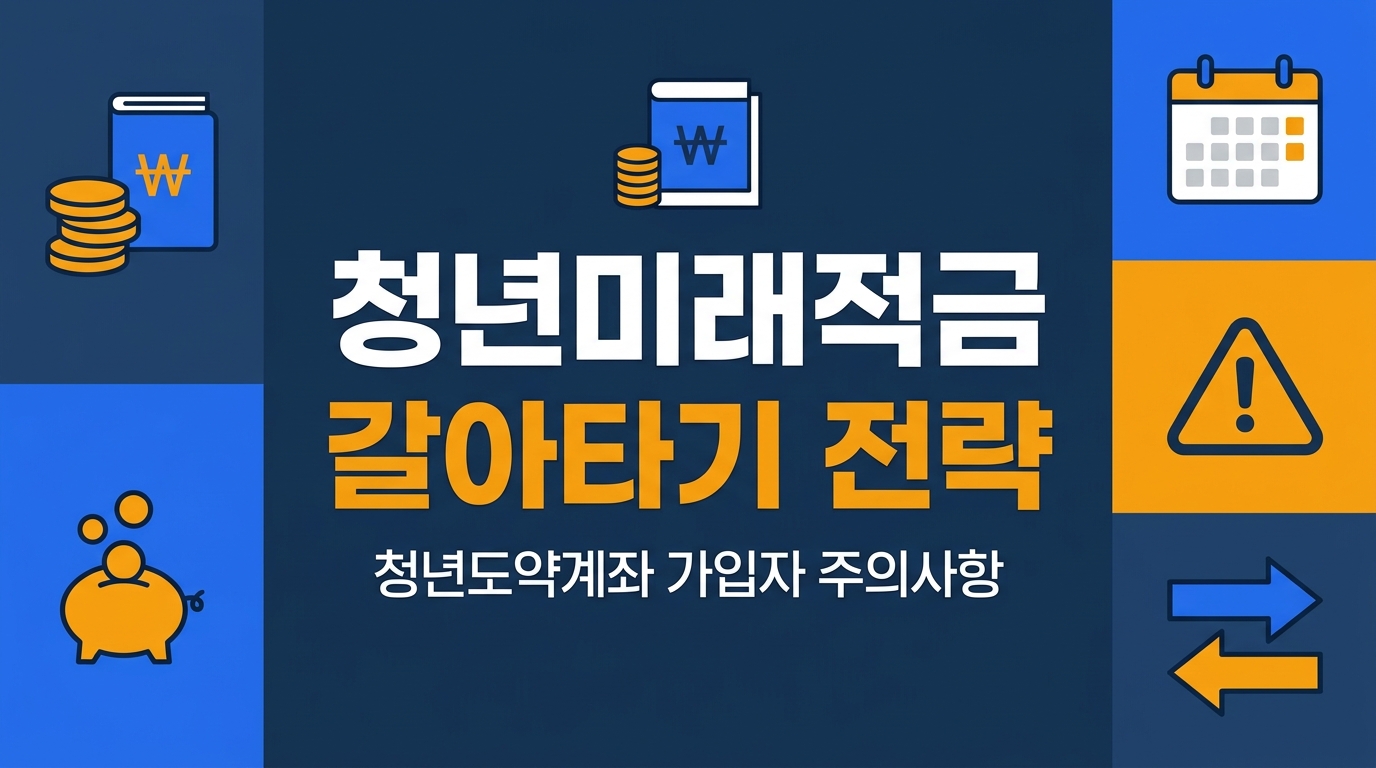 청년미래적금 갈아타기 전략과 청년도약계좌 신청 전 체크사항