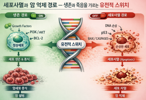 세포사멸과 암 억제 경로