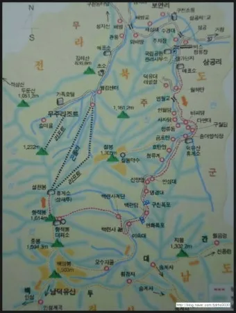 덕유산 등산코스 지도 곤돌라 구천동계곡 가족 트레킹 추천_11