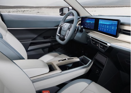 토레스 EVX 전기차 실내 디자인