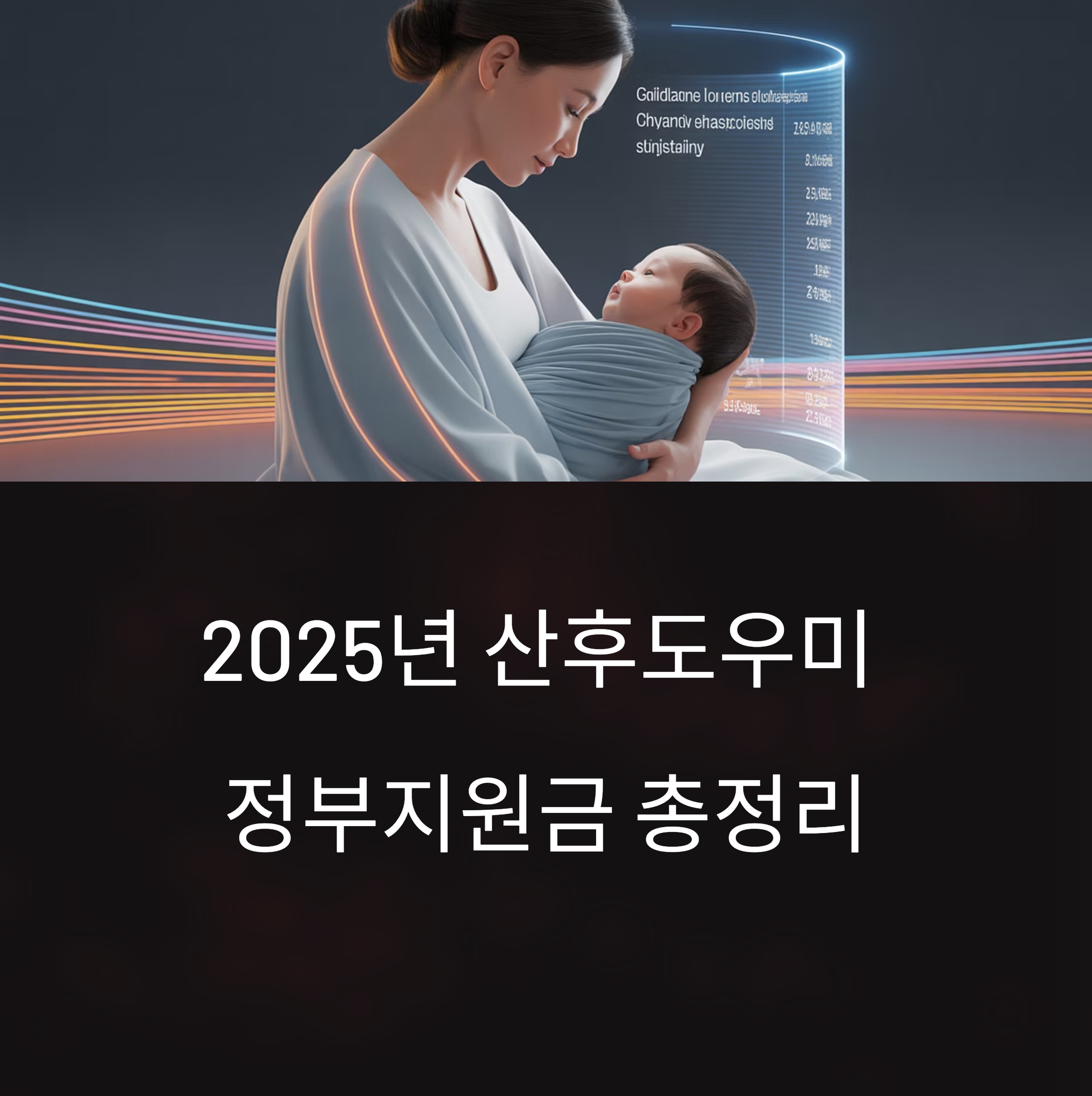 2025년 산후도우미 정부지원금