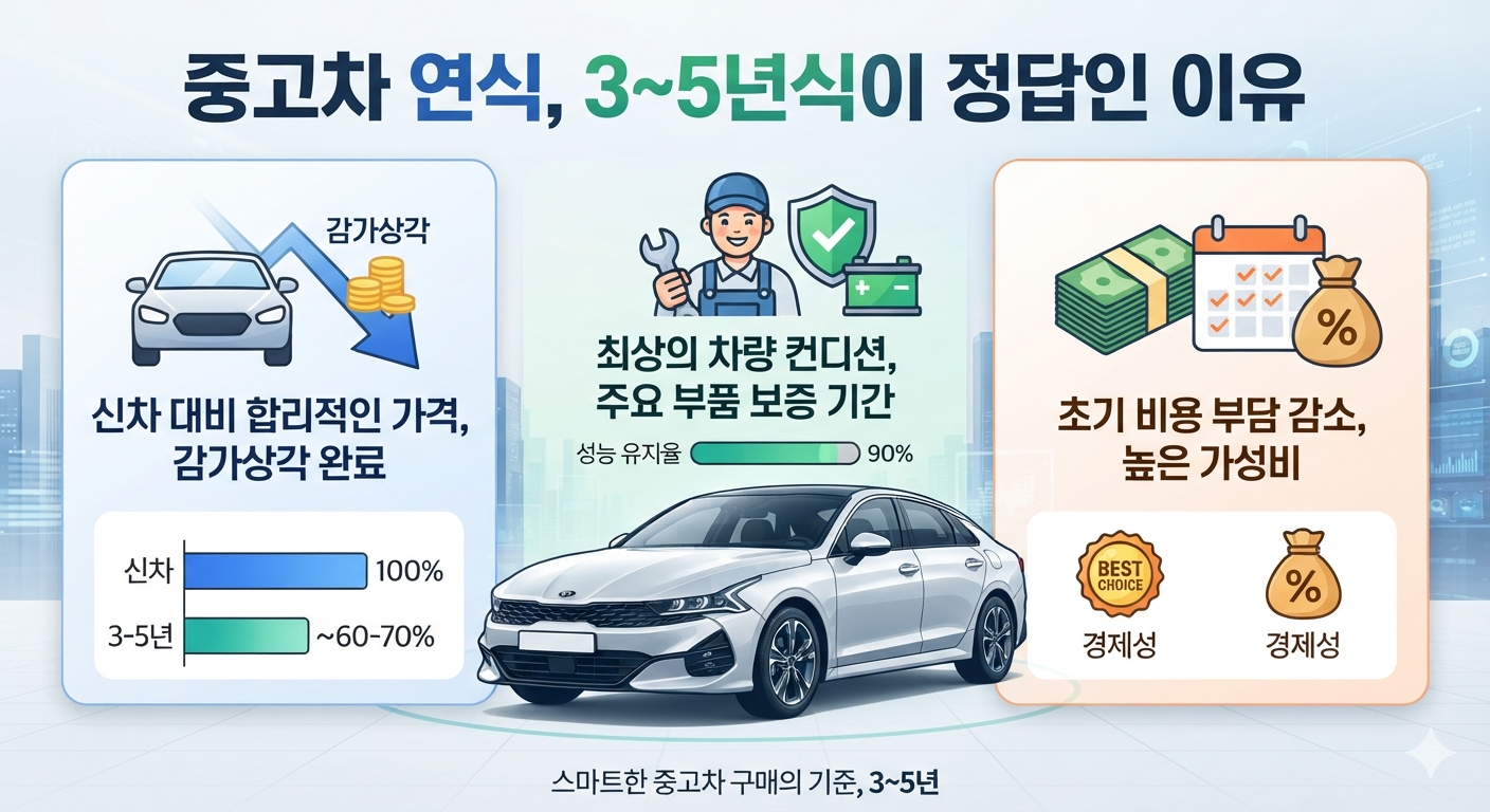 중고차 연식, 3~5년식이 정답인 이유