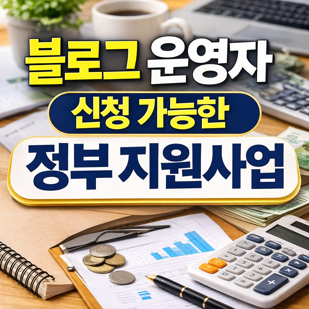 블로그 운영자를 위한 정부 지원사업 종류와 신청 기준