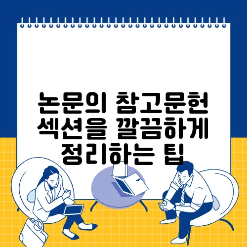 논문의 참고문헌 섹션을 깔끔하게 정리하는 팁