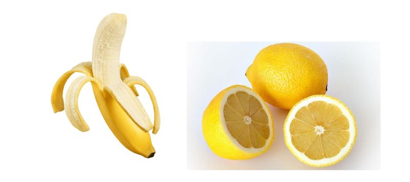 바나나, 레몬