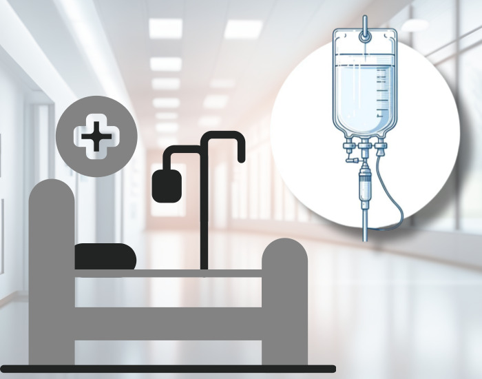 병원 침대 수액