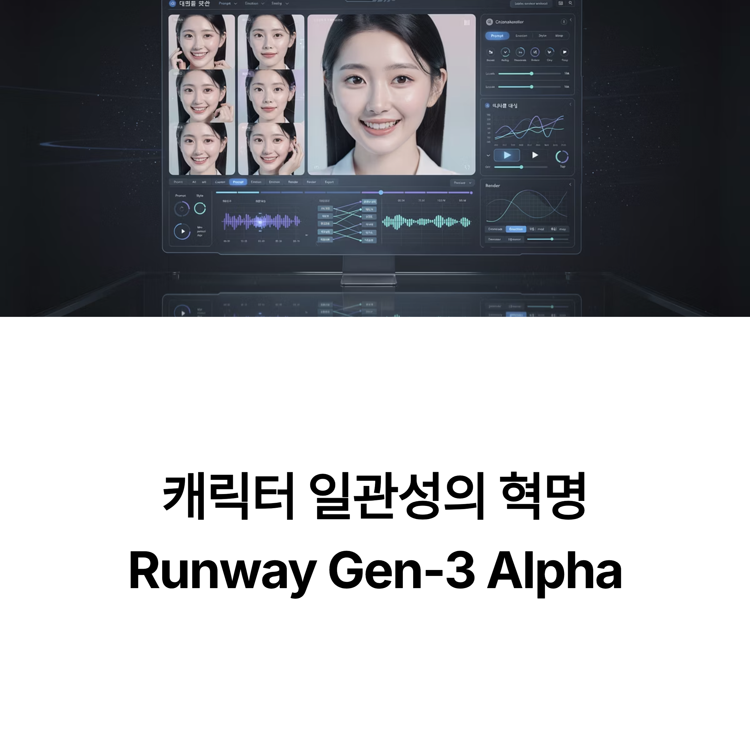 캐릭터의 감정과 외형을 그대로 유지하는 영상 AI, Runway Gen-3 Alpha! 영상 제작의 판도를 바꿀 일관성 기술의 핵심 포인트를 지금 확인하세요.