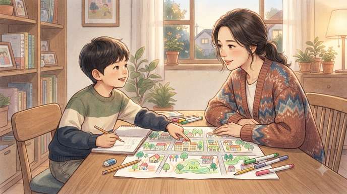 우리 동네 지도 그리는 아이