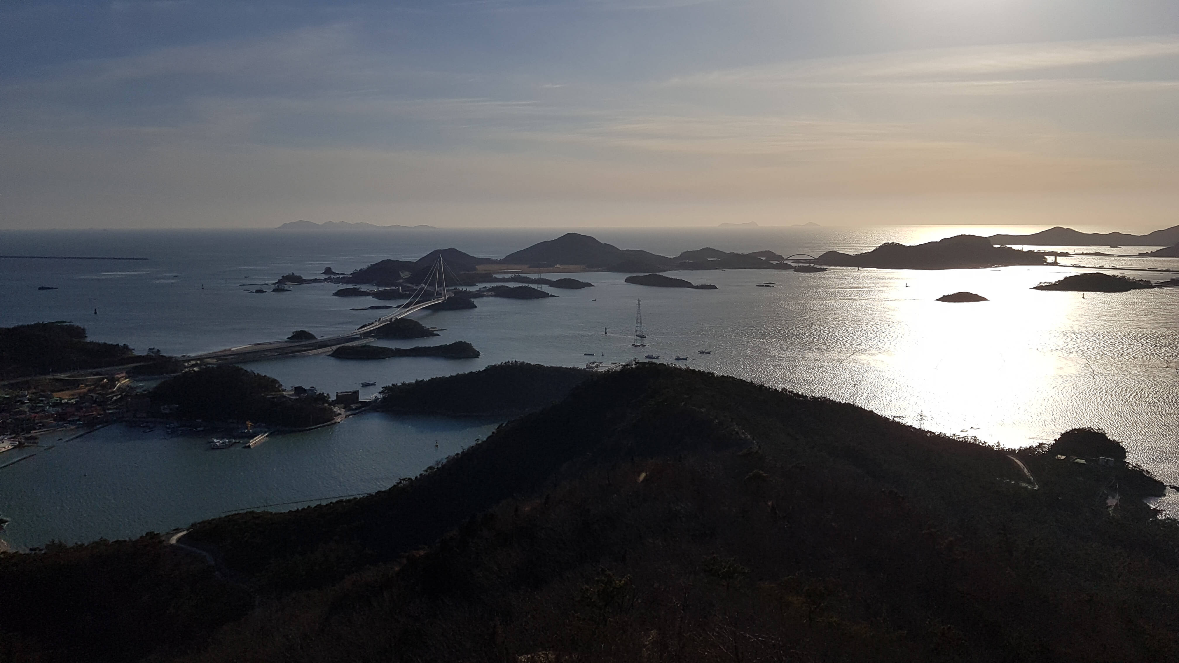 대각산 전망대에서 바라본 고군산군도