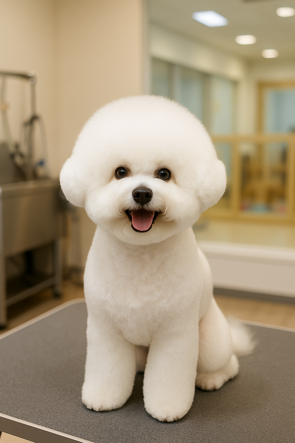 우리 나라의 비숑은 하이바가 제일 잘 어울리는 컷
인기가 제일 많다
인형 같은 비숑