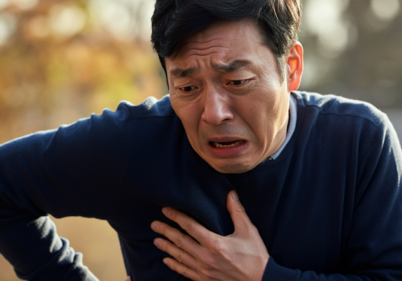 오른쪽 갈비뼈 아래 통증