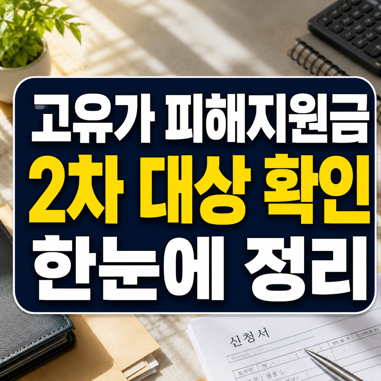 고유가 피해지원금 2차 대상 확인｜신청기간&middot;건보료 기준 한눈에 정리