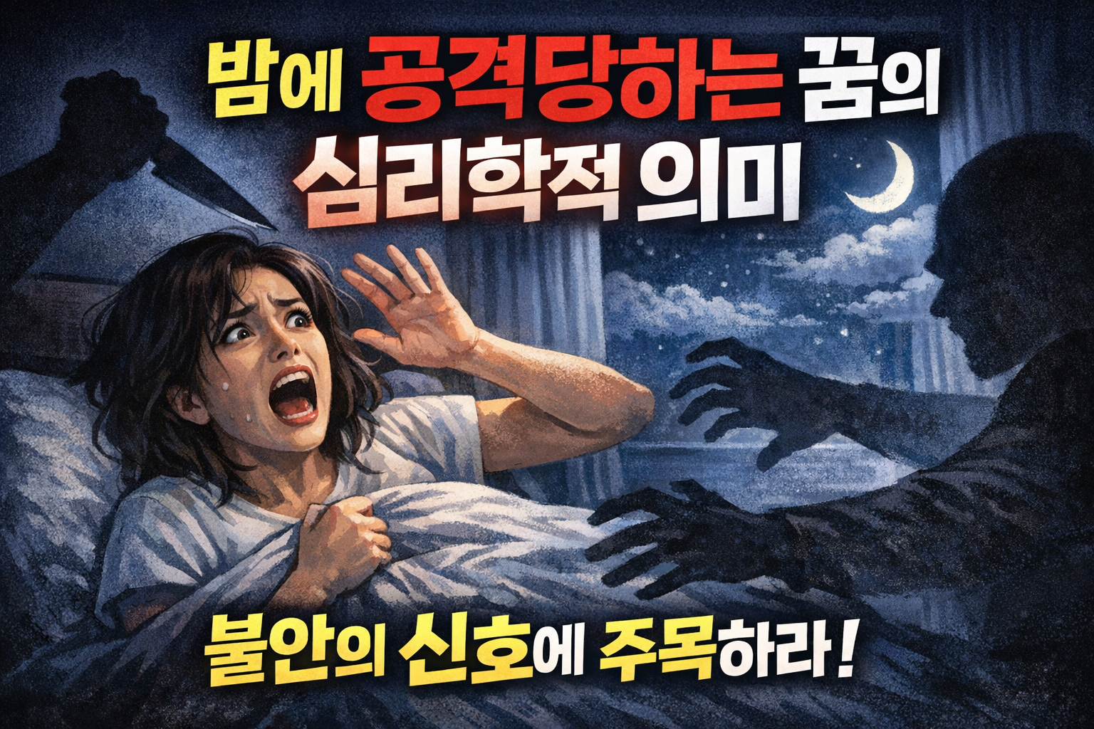 밤에 공격당하는 꿈