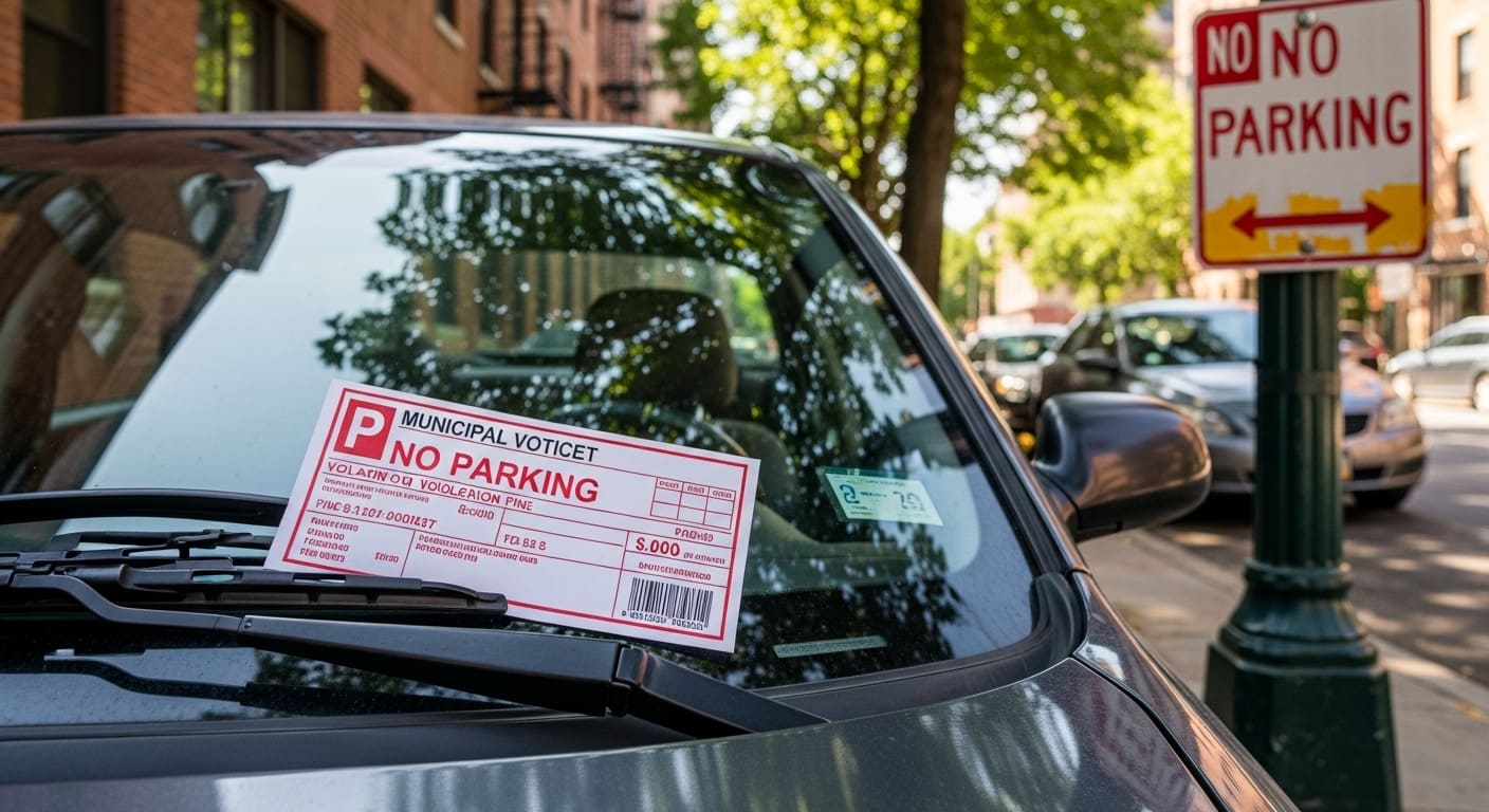 주정차 단속 사진이 증거로 촬영된 화면