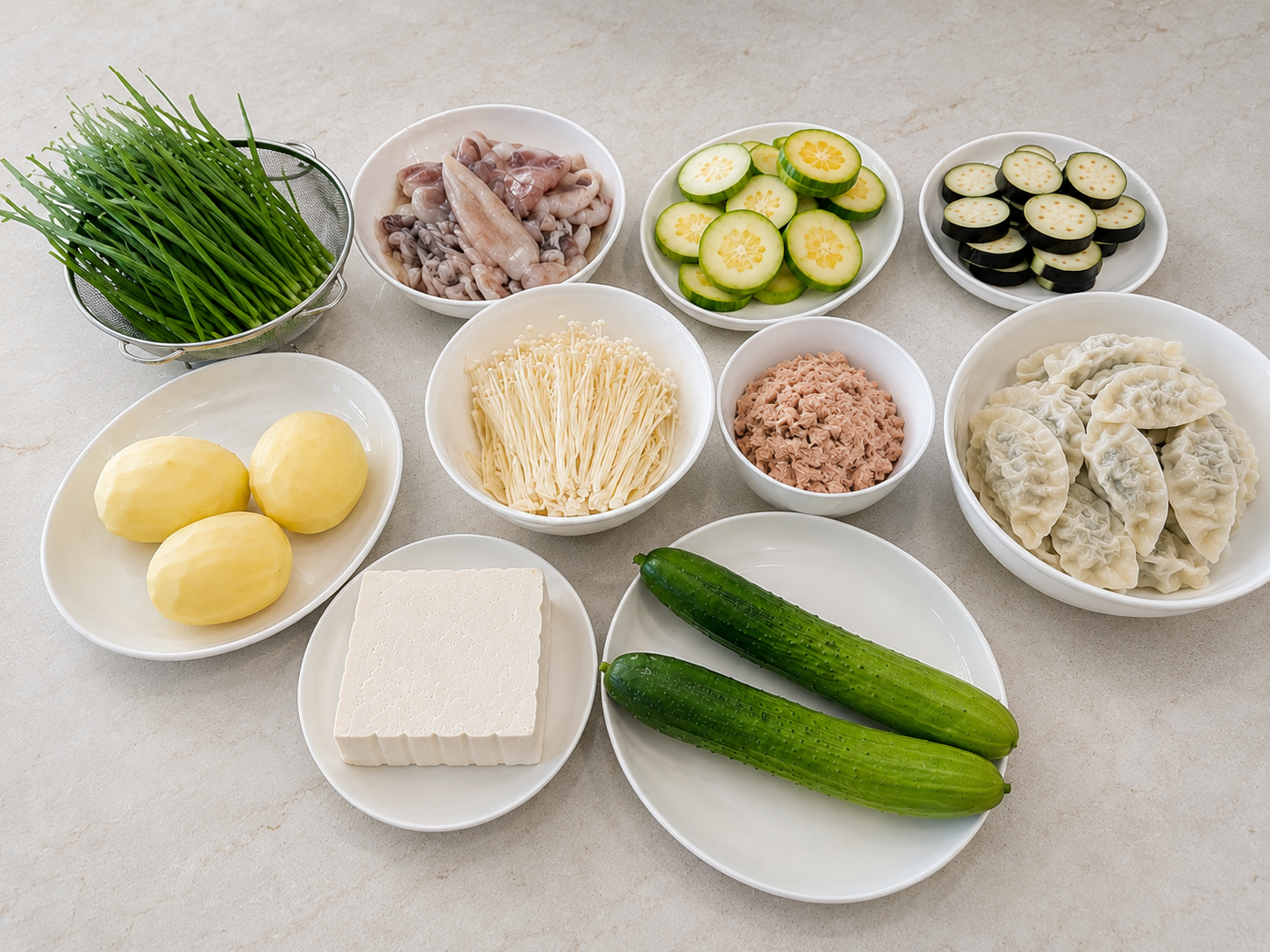 주간 식단표 재료 사진
