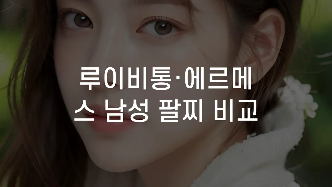 루이비통·에르메스 남성 팔찌 비교