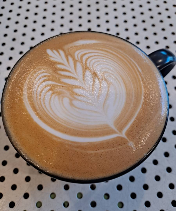 라떼아트 얇은 로제타