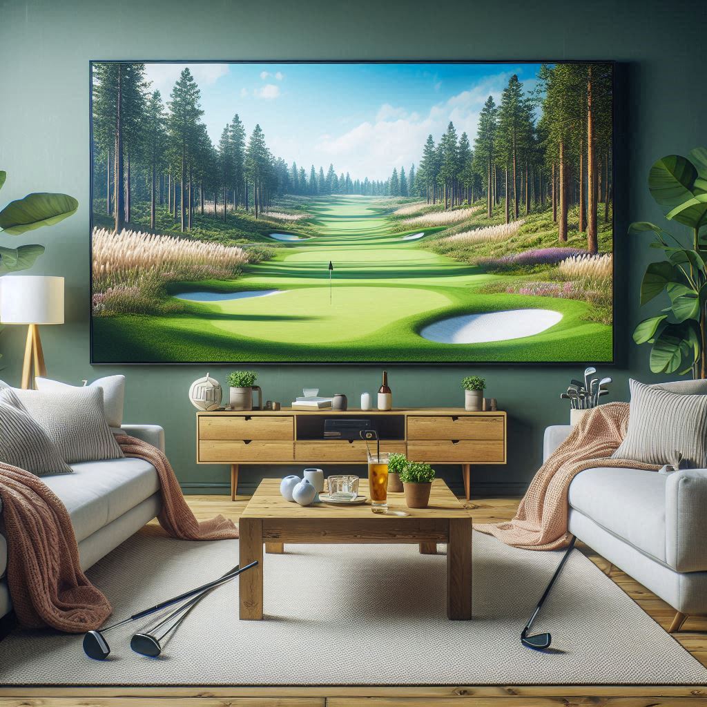 스크린골프장 배경