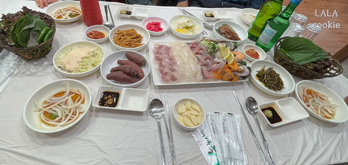 댓거리-맛집-가포한성장어구이-밑반찬