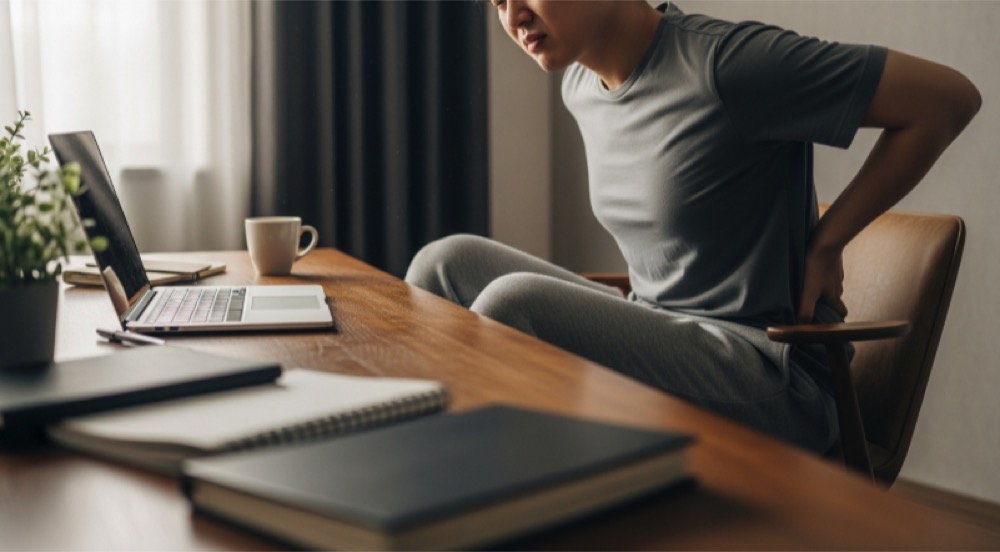 스트레칭 중 멈춤