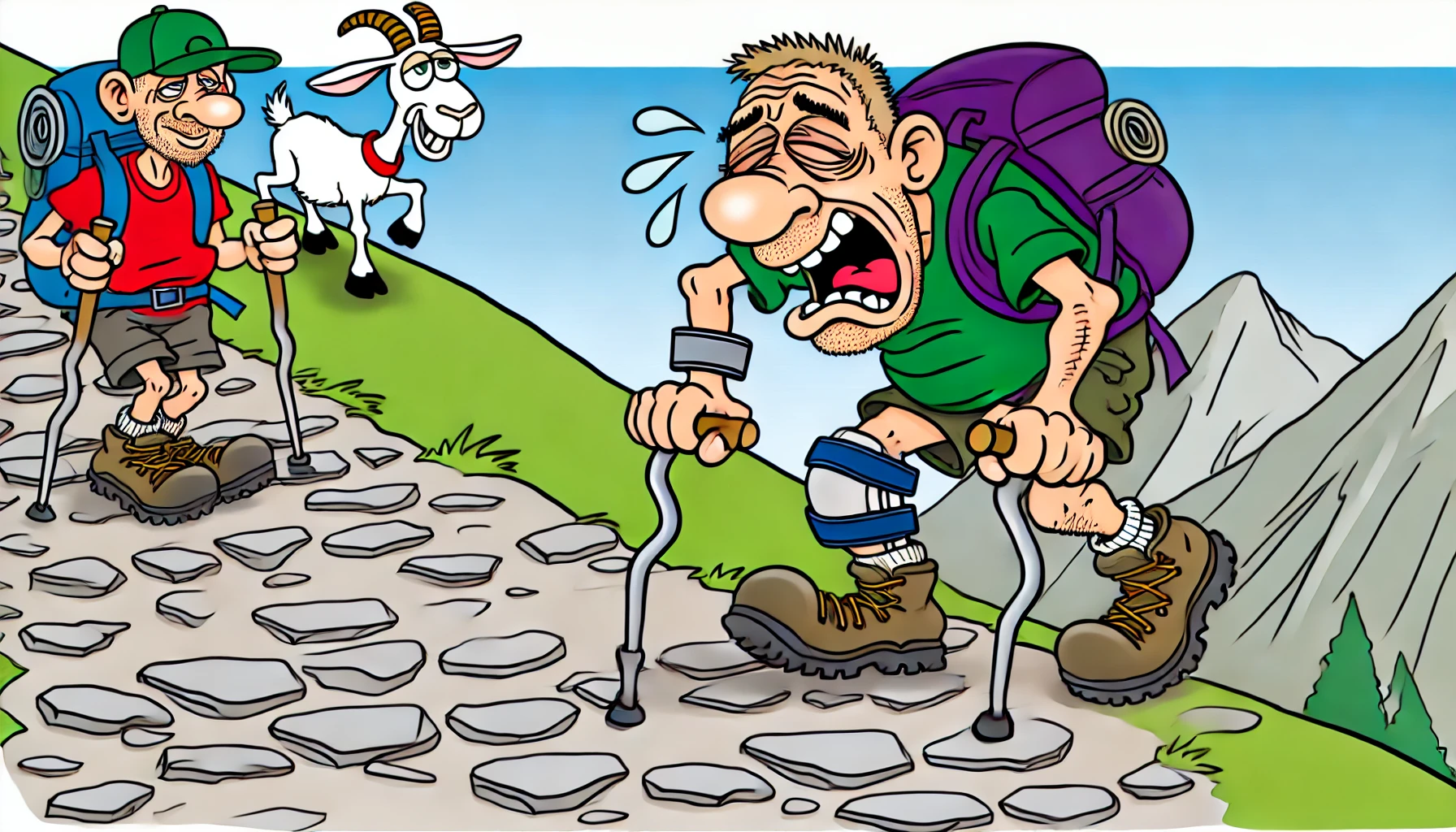 무릎이-불편해서-힘들어하는-중년남자