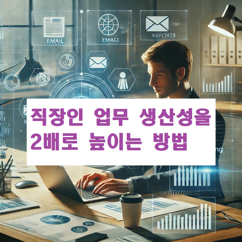 직장인 업무 생산성을 2배로 높이는 방법