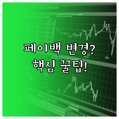 2025년 상생페이백 카드 정책 변경..