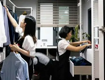 정리수납 전문가 실습 장면