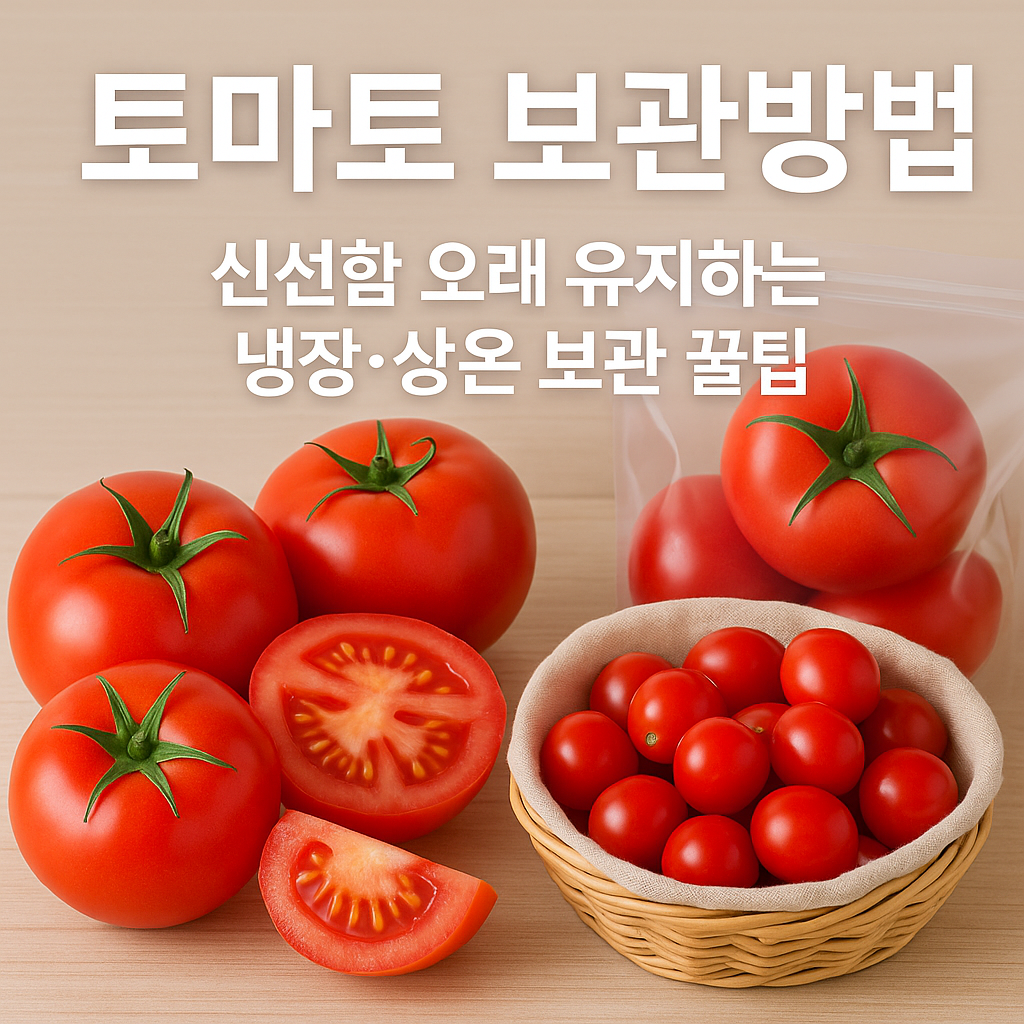 토마토 보관방법 &ndash; 신선함 오래 유지하는 냉장&middot;상온 보관 꿀팁