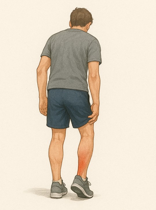 아킬레스건염에 관련된 사진