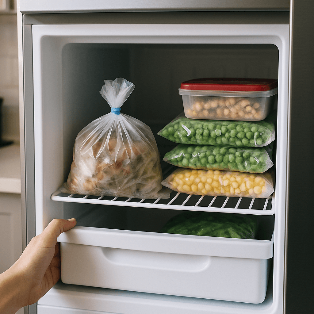 음식물 처리기 없이 냉동 보관법