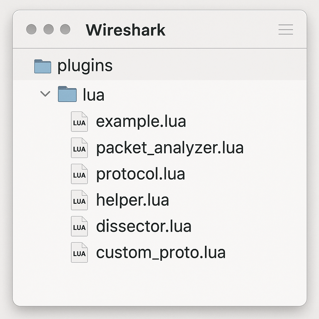 Wireshark 루아 플러그인 디렉토리 구조 및 파일 배치 가이드