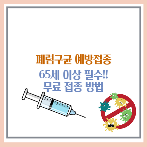 폐렴구균 예방접종