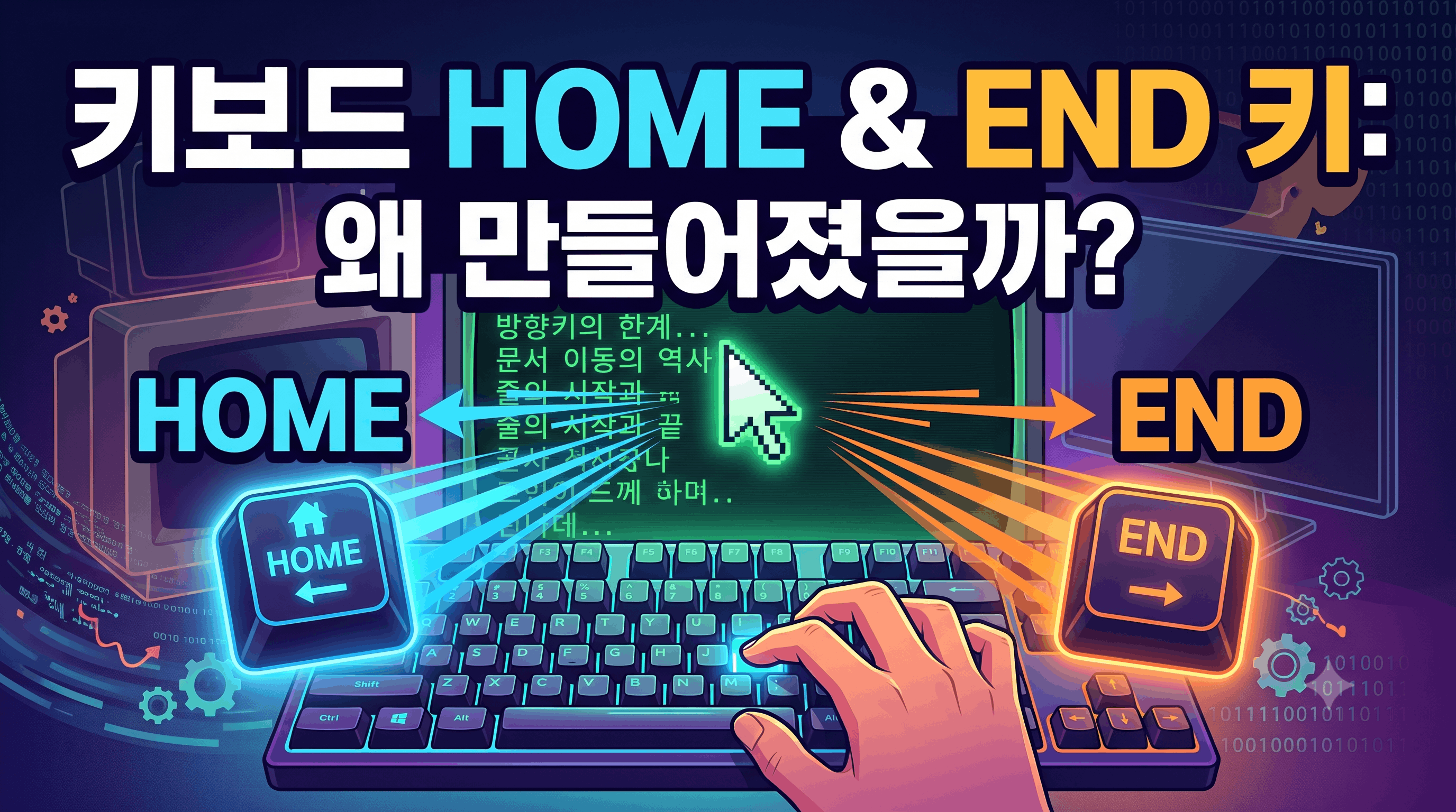 키보드의 Home과 End 키는 어떻게 생겨났을까 문서 이동 기능의 역사