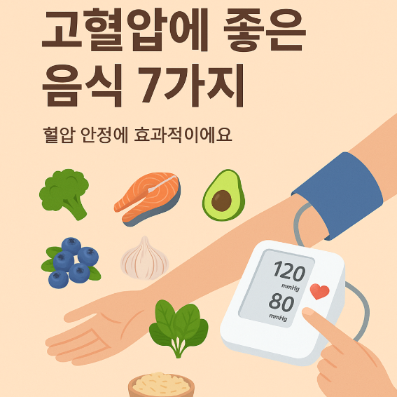 고혈압에 좋은 음식 7가지, 혈압 안정에 효과적이에요 관련 사진