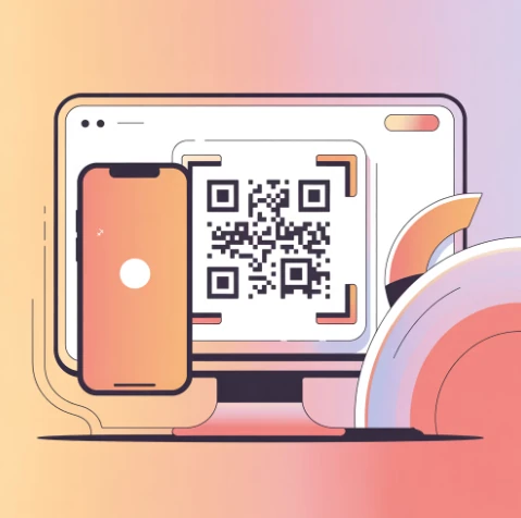 당근마켓 PC 로그인 방법 - QR 인증 예시 일러스트