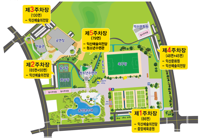 익산예술의전당-주차안내