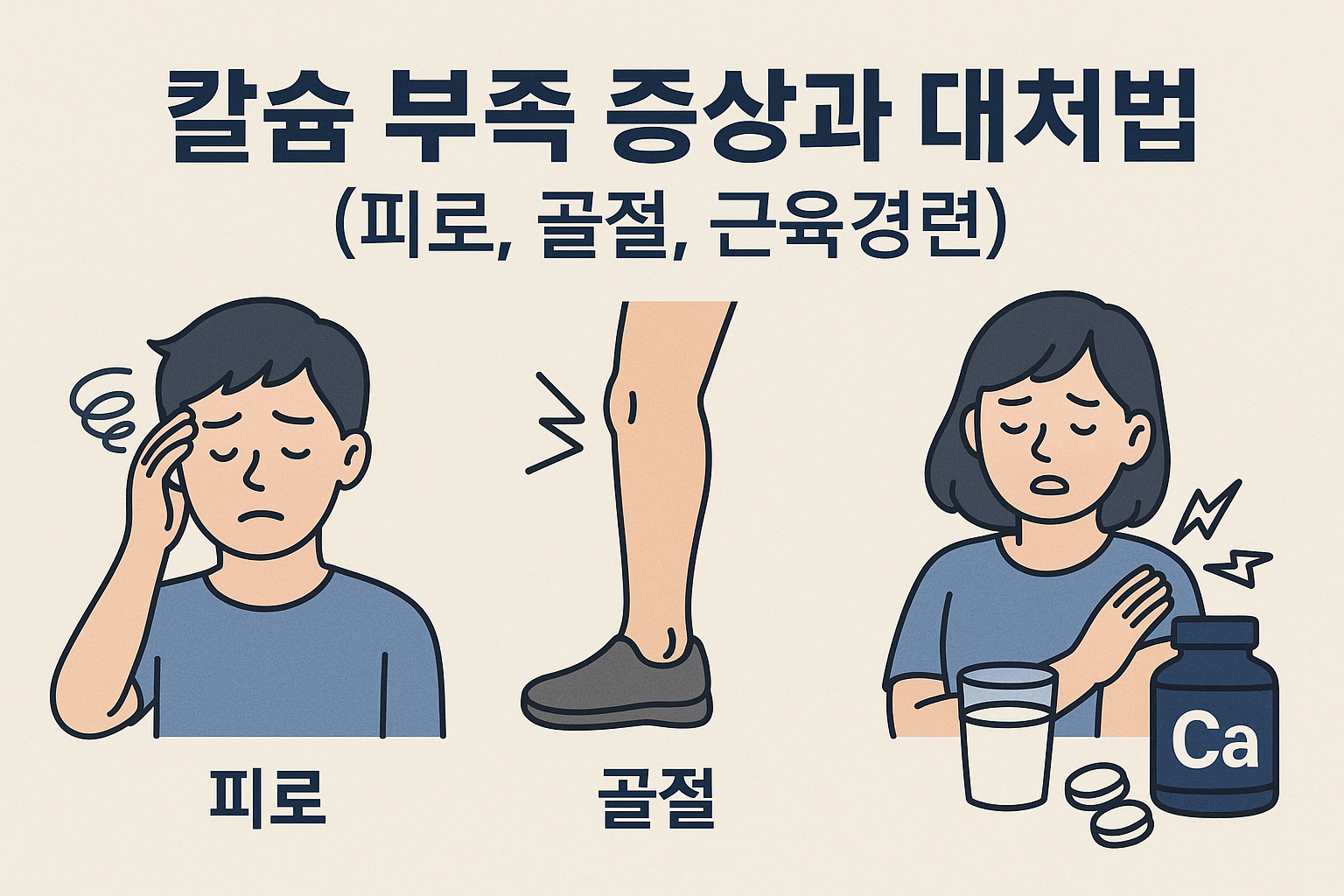 칼슘 부족 증상과 대처법