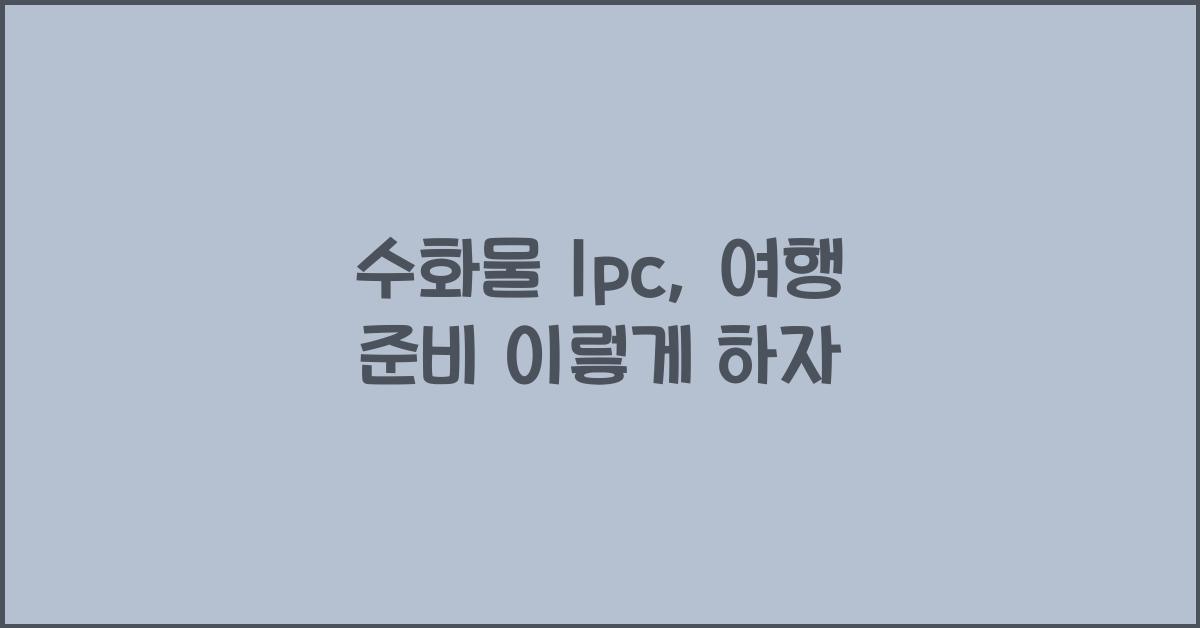 수화물 1pc
