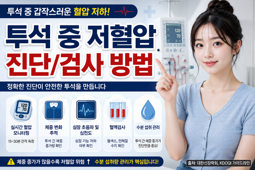 투석중 저혈압 진단/검사 방법 이미지사진