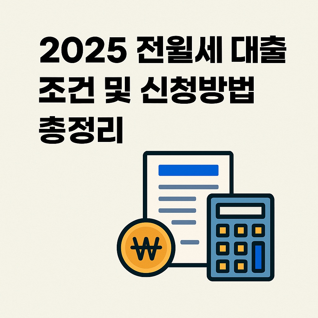 2025 전월세 대출 총정리|조건·신청방법·금리·유의사항