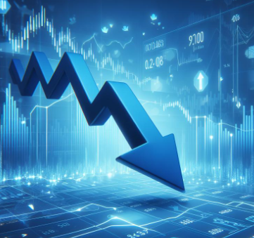 금융 하락 이미지