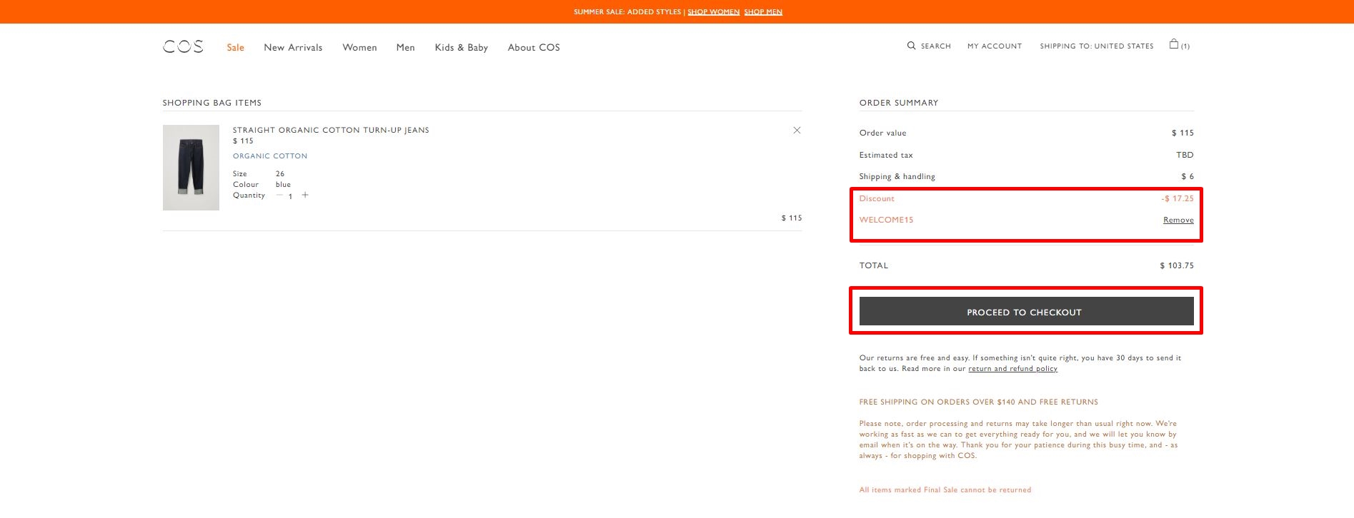 COS 온라인 직구 방법: 미국 공식 웹사이트에서 코스 싸게 사기