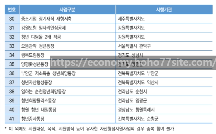 자산형성지원사업