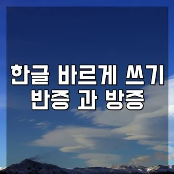 반증 방증 뜻 차이 맞춤법 한자_17