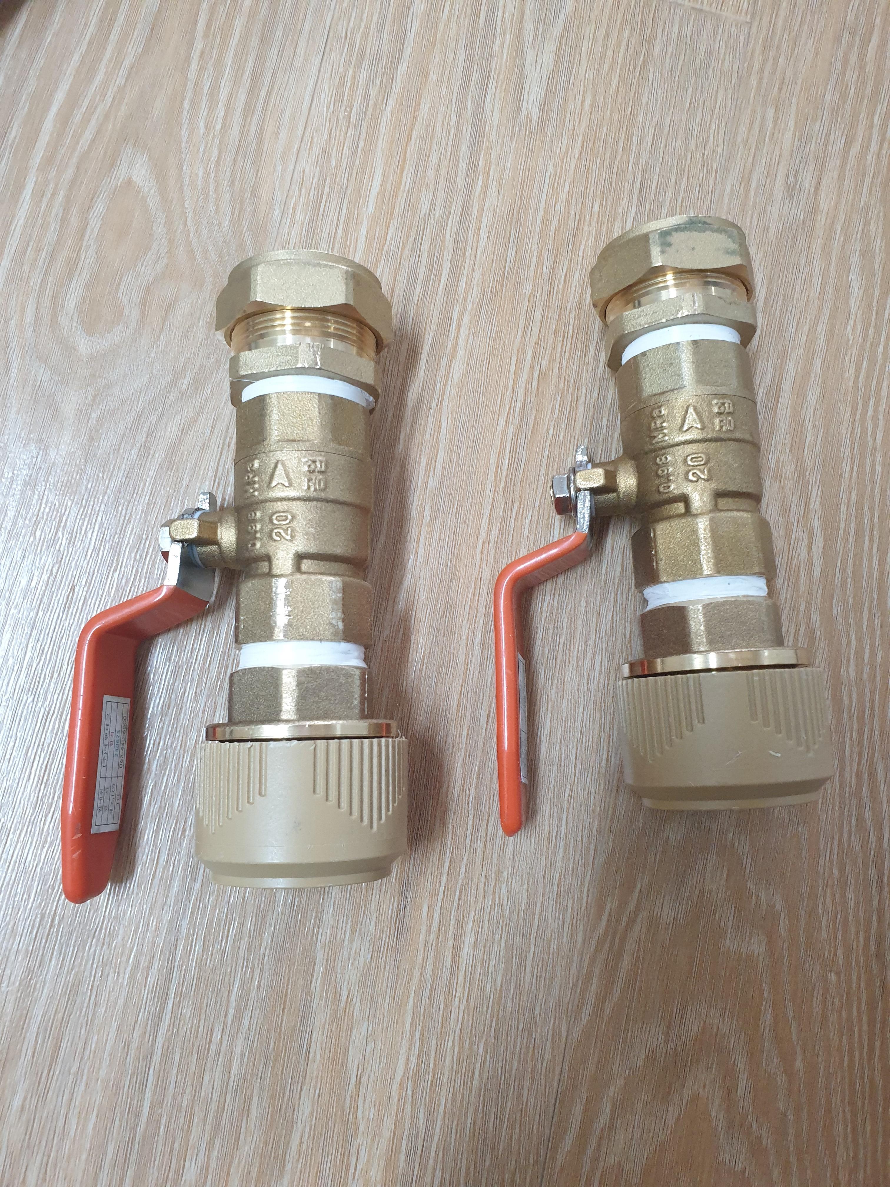 원터치 소켓, 볼밸브, 주름관 소켓 결합