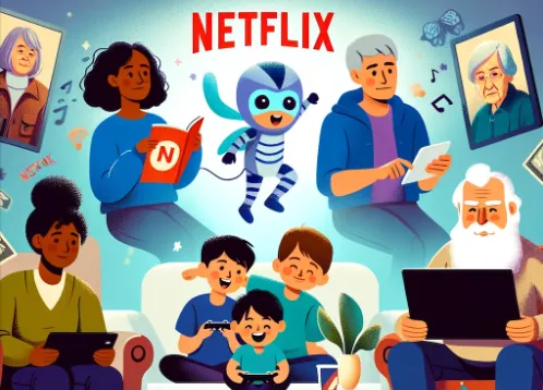 챗gpt가 그려준 넷플릭스 관련 그림