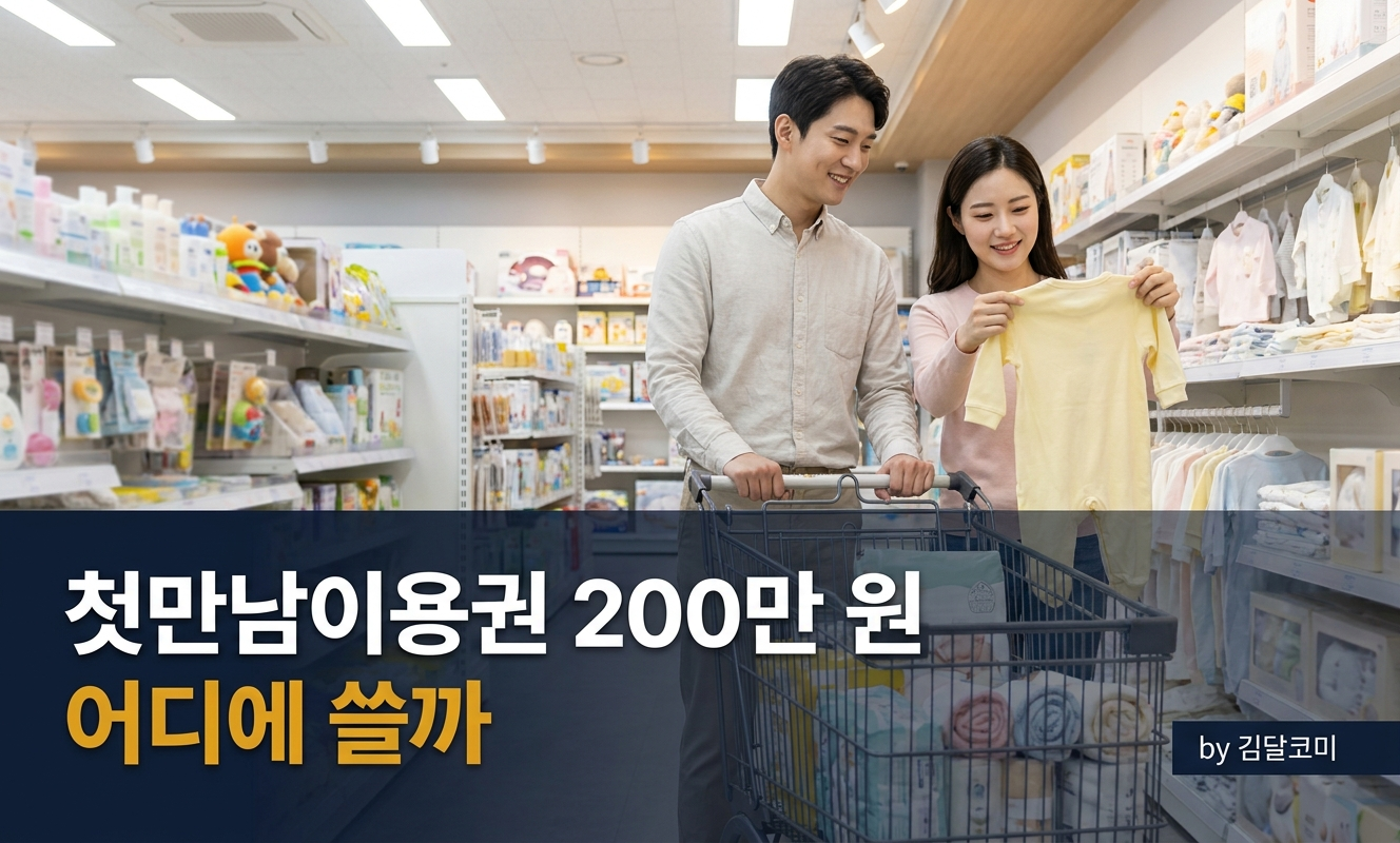 아기용품 쇼핑하는 부모
